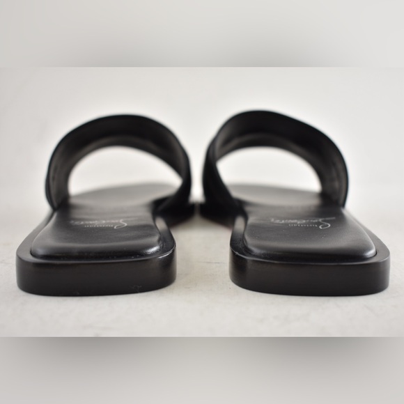 Christian Louboutin Chambelimule Donna Flat Black Calf Leather Slide Sandal 35 - Picture 14 of 15